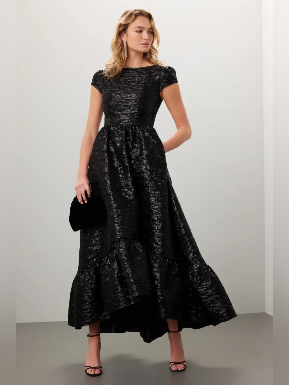 *Flawed MacDuggal Matte Brocade Dress x RTR (0309)